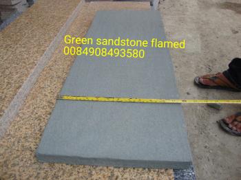 Green sandstone flamed